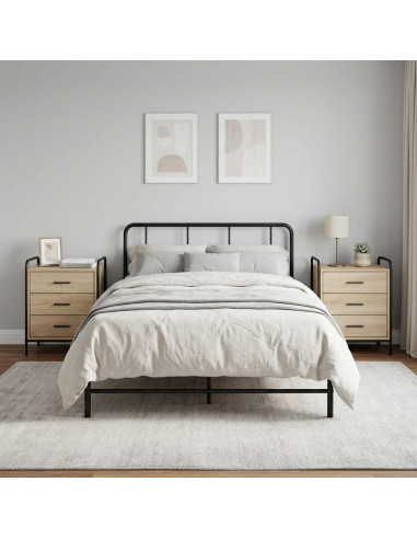 Armadio da Notte 2 pz Rovere Sonoma 48 x 36,5 x 60 cm