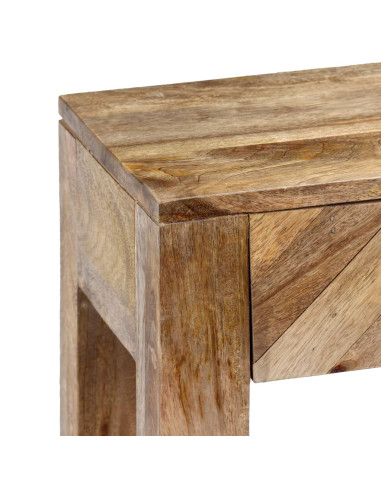 Tavolo Consolle in Legno Massello di Mango 118x30x80 cm