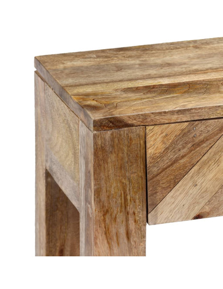 Tavolo Consolle in Legno Massello di Mango 118x30x80 cm