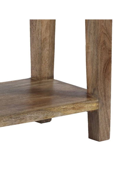 Tavolo Consolle in Legno Massello di Mango 118x30x80 cm