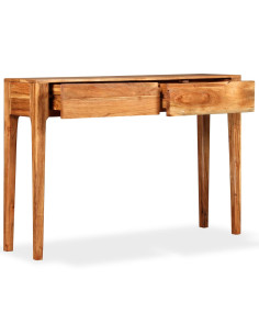 Tavolo Consolle in Legno Massello 118x30x80 cm 2