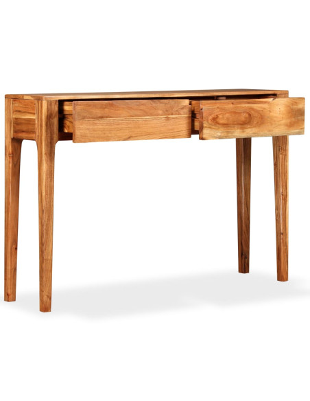 Tavolo Consolle in Legno Massello 118x30x80 cm