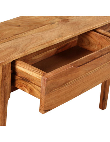 Tavolo Consolle in Legno Massello 118x30x80 cm
