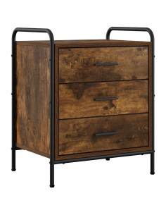 Armadio da Notte Rovere Fumo 48 x 36,5 x 60 cm 2