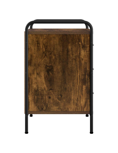 Armadio da Notte Rovere Fumo 48 x 36,5 x 60 cm