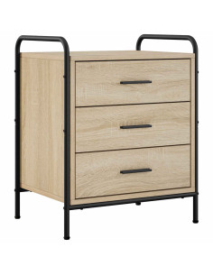 Armadio da Notte Rovere Sonoma 48 x 36,5 x 60 cm 2