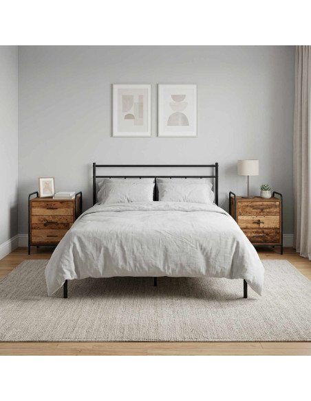 Armadio da Notte 2 pz Legno antico 48 x 36,5 x 60 cm