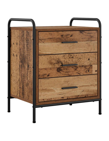 Armadio da Notte 2 pz Legno antico 48 x 36,5 x 60 cm