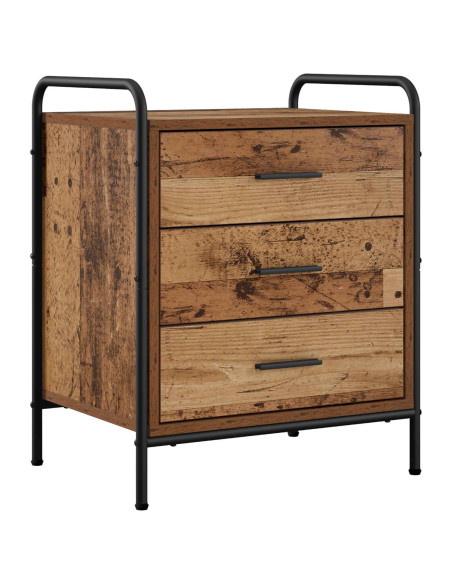 Armadio da Notte 2 pz Legno antico 48 x 36,5 x 60 cm