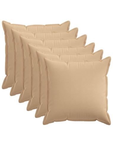 Federa 6 pcs HOUTEN Crema 65 x 65 cm Lino