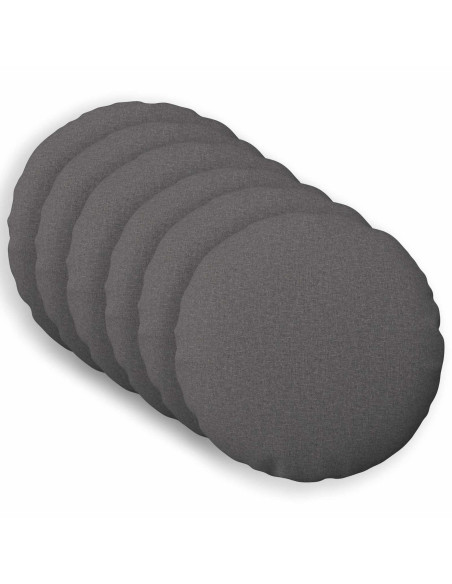 Federa 6 pz HEERLEN Grigio Chiaro Ø 30 cm Tessuto