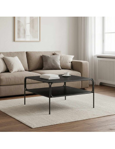 Tavolo laterale Rovere Nero 100 x 50 x 46 cm