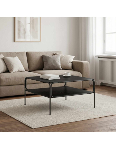 Tavolo laterale Rovere Nero 100 x 50 x 46 cm