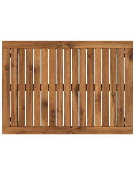 Tavolino da salotto Naturale e Bianco 49 x 68,5 x 36 cm