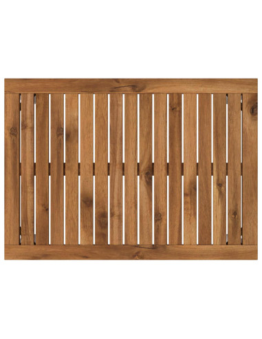 Tavolino da salotto Naturale e Bianco 49 x 68,5 x 36 cm