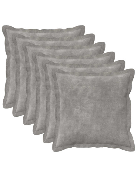 Federa 6 pcs HOUTEN Grigio Chiaro 35 x 35 cm