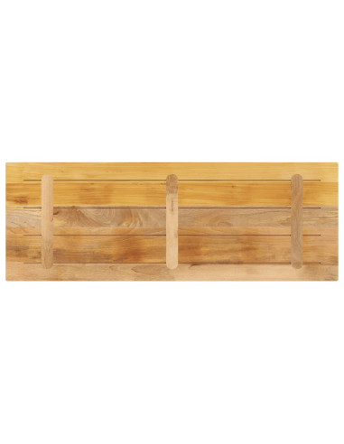 Piano per Tavolo 160x50x2,5 cm Rettangolare Legno Mango Grezzo