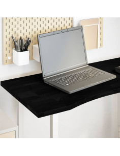 Piano Scrivania Marrone Scuro 100x60x2,5 cm in Rovere Massello