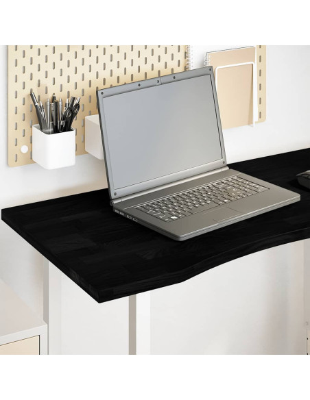 Piano Scrivania Marrone Scuro 100x60x2,5 cm in Rovere Massello