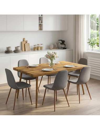 Piano del Tavolo Rettangolare 80 x 60 x 3,2 cm Rettangolare