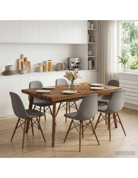 Piano del Tavolo Rettangolare 80 x 70 x 3,2 cm Rettangolare
