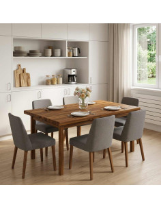 Piano del Tavolo Rettangolare 80 x 80 x 3,2 cm Quadrato