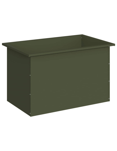 Fioriera da giardino con LED Verde Oliva 50 x 80 x 48 cm