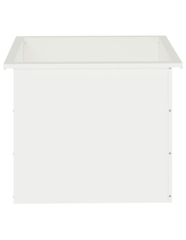 Fioriera da giardino con LED Bianco 50 x 60 x 48 cm Acciaio