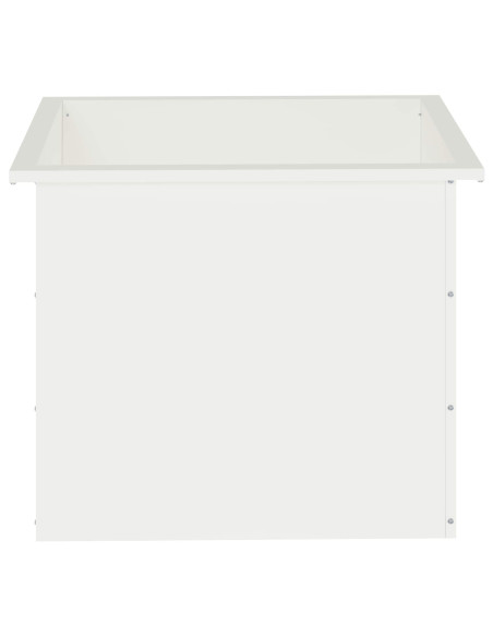 Fioriera da giardino con LED Bianco 50 x 60 x 48 cm Acciaio