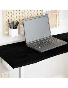 Piano Scrivania Marrone Scuro 140x60x2,5 cm in Rovere Massello