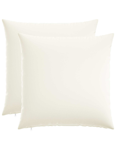 Federa 2 pz HEERLEN Bianco 80 x 80 cm Tessuto