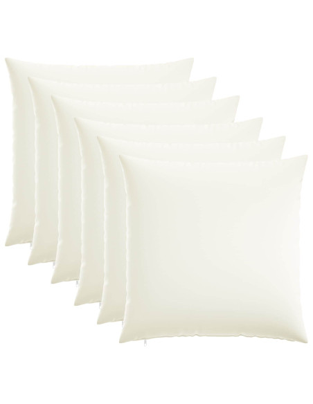Federa 6 pz HEERLEN Bianco 80 x 80 cm Tessuto
