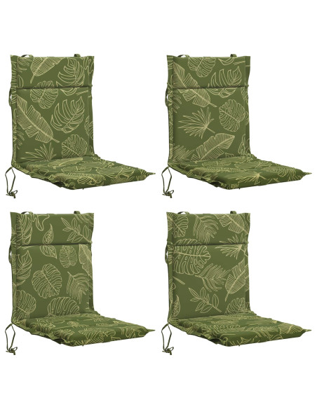 Cuscini per Sedia Alta in 4 Pezzi GEMERT 4 pcs 100% Poliestere