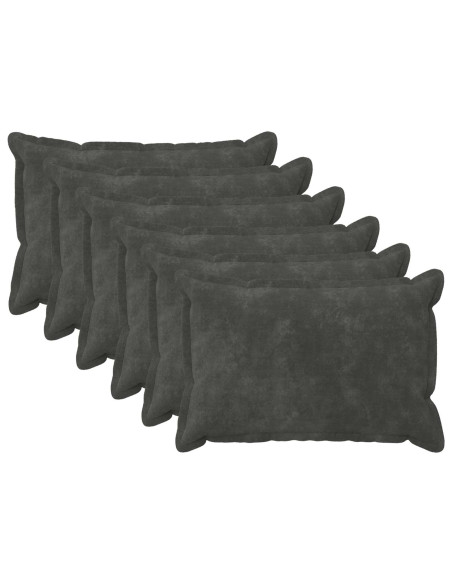 Federa 6 pcs HOUTEN Antracite 50 x 70 cm Fleece in microfibra