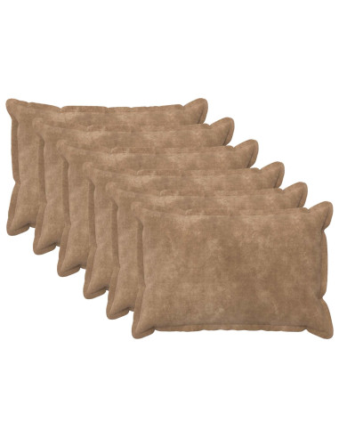 Federa 6 pcs HOUTEN Tortora 50 x 70 cm Fleece in microfibra
