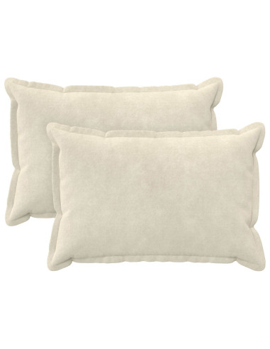 Federa 2 pcs HOUTEN Crema 50 x 70 cm Fleece in microfibra