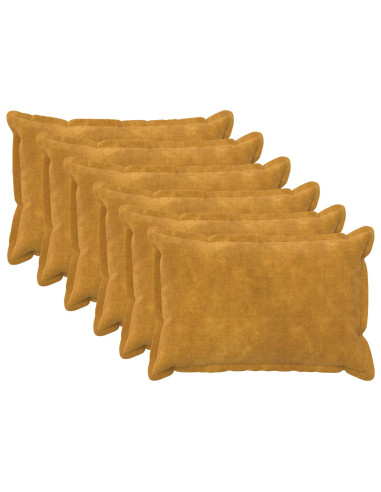 Federa 6 pcs HOUTEN Giallo 50 x 70 cm Fleece in microfibra