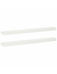 Profilo di copertura per giardino 2 pz 100 x 10 x 5 cm Acciaio 2