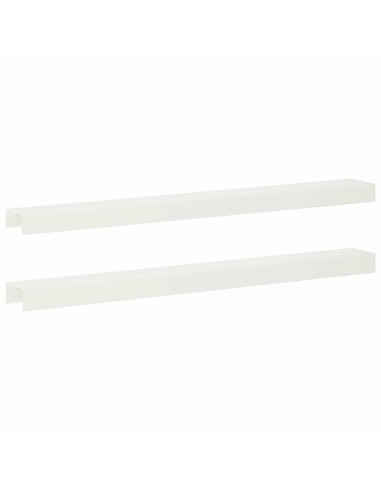 Profilo di copertura per giardino 2 pz 100 x 10 x 5 cm Acciaio
