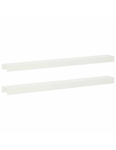 Profilo di copertura per giardino 2 pz 100 x 10 x 5 cm Acciaio