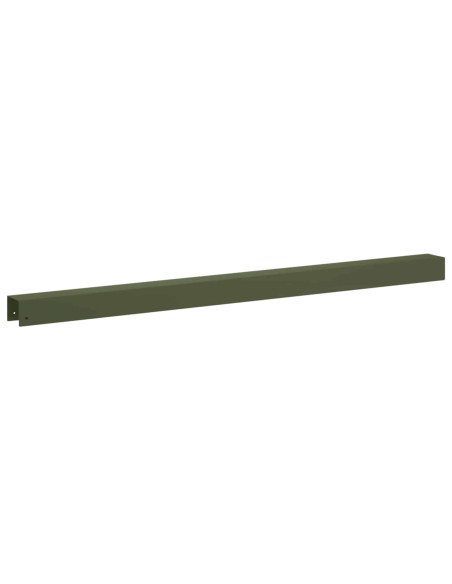Profilo di copertura per giardino 20 pz 100 x 6 x 5 cm Acciaio
