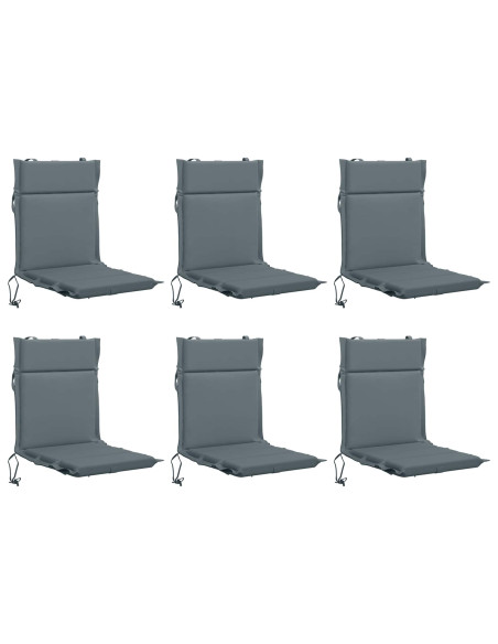 Cuscini per Sedia Alta in 6 Pezzi GEMERT 6 pcs 100% Poliestere