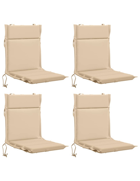 Cuscini per Sedia Alta in 4 Pezzi GEMERT 4 pcs 100% Poliestere