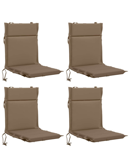 Cuscini per Sedia Alta in 4 Pezzi GEMERT 4 pcs 100% Poliestere