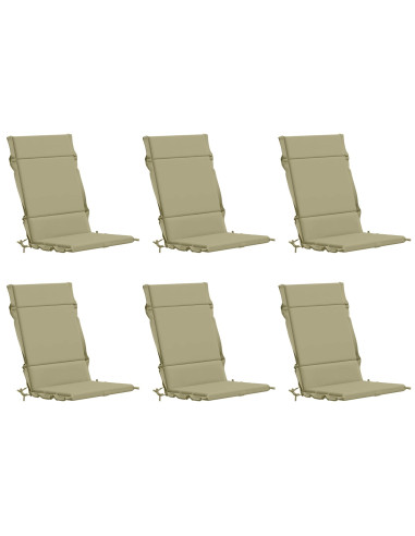 Cuscini per Sedia Alta in 6 Pezzi GEMERT 6 pcs 100% Poliestere