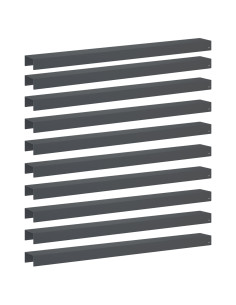 Profilo di copertura per giardino 10 pz 100 x 10 x 5 cm Acciaio 2