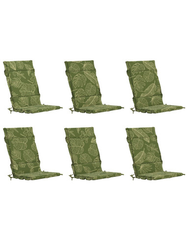 Cuscini per Sedia Alta in 6 Pezzi GEMERT 6 pcs 100% Poliestere