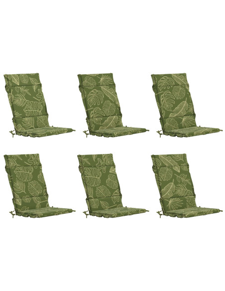 Cuscini per Sedia Alta in 6 Pezzi GEMERT 6 pcs 100% Poliestere