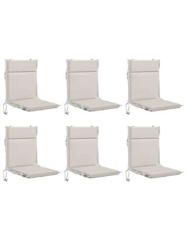 Cuscini per Sedia Alta in 6 Pezzi GEMERT 6 pcs 100% Poliestere