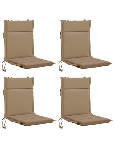 Cuscini per Sedia Alta in 4 Pezzi GEMERT 4 pcs 100% Poliestere